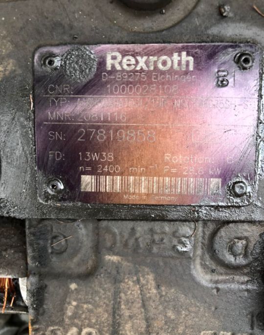 Rexroth motor para Kramer Allrad 280 341-02 cargadora telescópica